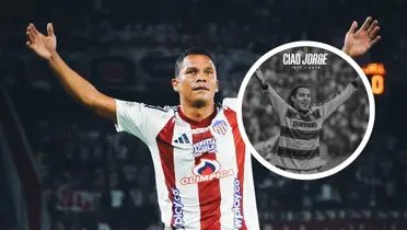 Carlos Bacca y el homenaje a Jorge Bolaño que emocionó a todo el país Foto: Parma Calcio y Junior FC