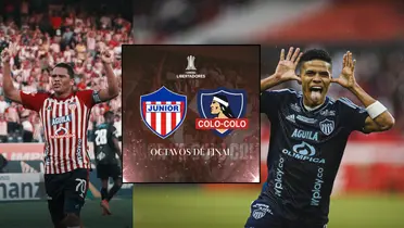 Carlos Bacca y José Enamorado jugando con el Junior FC