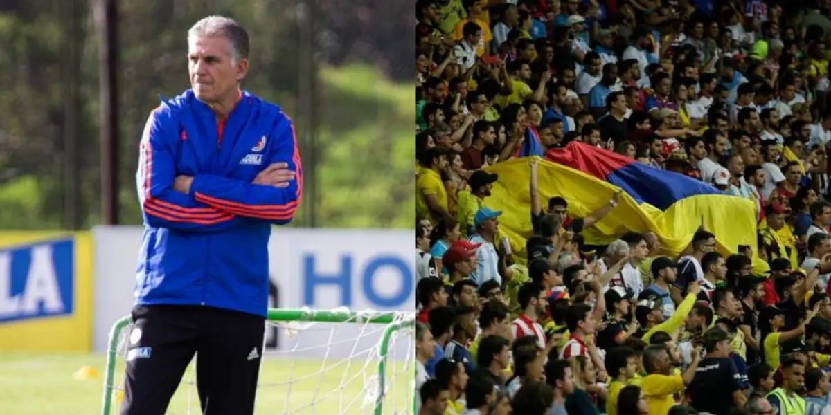 Carlos Queiroz fue el gran apuntado tras las derrotas ante Uruguay y Ecuador pero mira lo que les pidió a los hinchas.