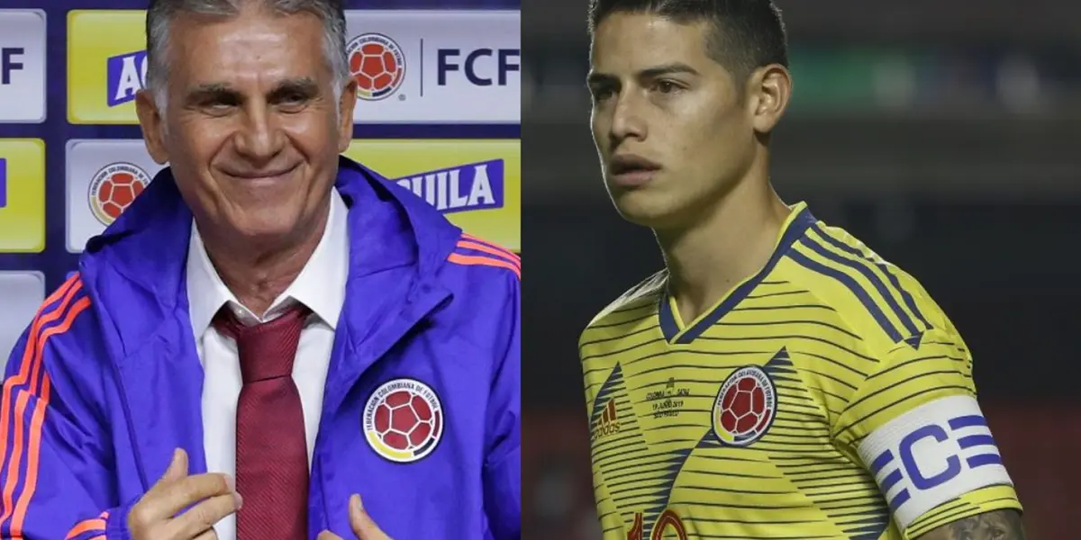 Carlos Queiroz hizo algo con James Rodríguez que le haría perder protagonismo al colombiano en la Selección Colombia ¿Qué pasó?