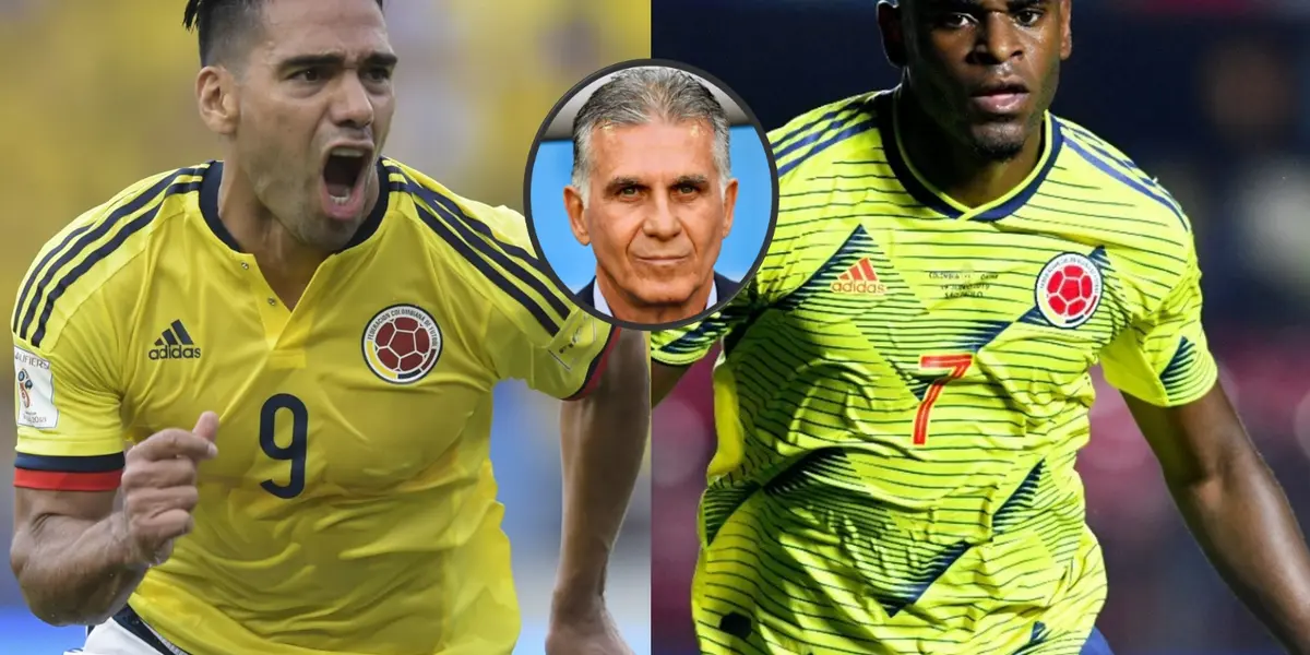 Carlos Queiroz lanzó una pista a uno de los dos, Radamel Falcao o Duván Zapata sobre el delantero titular de la Selección Colombia