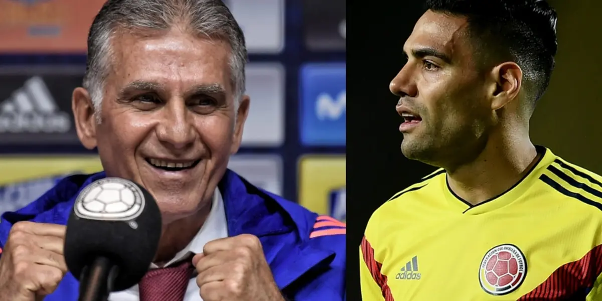 Carlos Queiroz lo considera mucho y ahora mira lo que dice sobre pelear el puesto con Radamel Falcao en la selección colombiana.