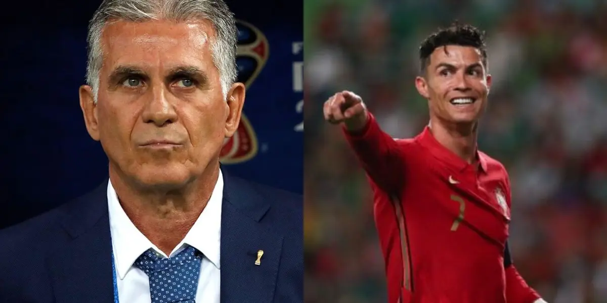 Carlos Queiroz tuvo un gesto con la situación que vive Cristiano Ronaldo.