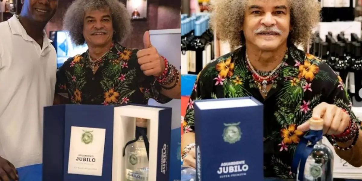 Carlos Valderrama en esta época de las fiestas navideñas le recomienda a los adultos que tomen Aguardiente Júbilo, la marca donde es socio fundador con otro histórico colombiano.
