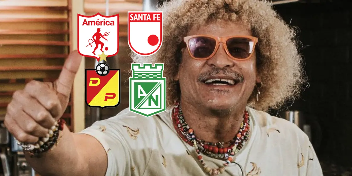 Carlos Valderrama Foto: Pibe Valderrama y Escudoteca