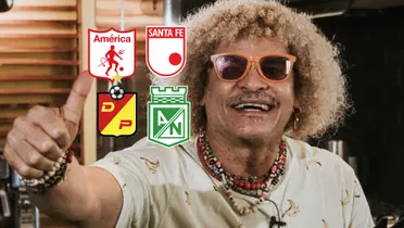 Carlos Valderrama Foto: Pibe Valderrama y Escudoteca