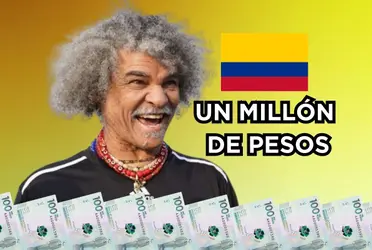 Carlos Valderrama invita a toda Colombia a participar para ganarse hasta un millón de pesos.