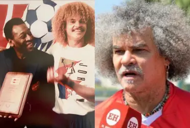 Carlos Valderrama lamentó la muerte del Rey Pelé.