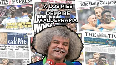Carlos Valderrama resaltado en la prensa de Inglaterra. Foto tomada de El Heraldo y The Guardian
