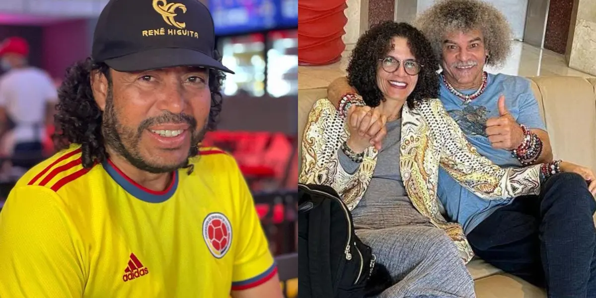 Carlos Valderrama sorprendió con un mini cambio de look que se hizo en un set de televisión, a lo René Higuita.