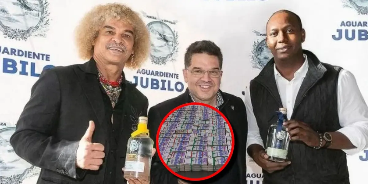 Carlos Valderrama tiene su propia marca de aguardiente y es de calidad de exportación.