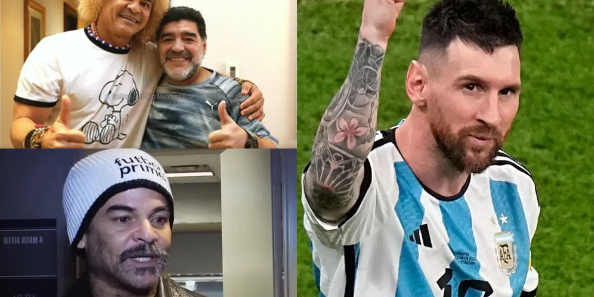 Carlos Valderrama tuvo un gesto en memoria de Diego Maradona.