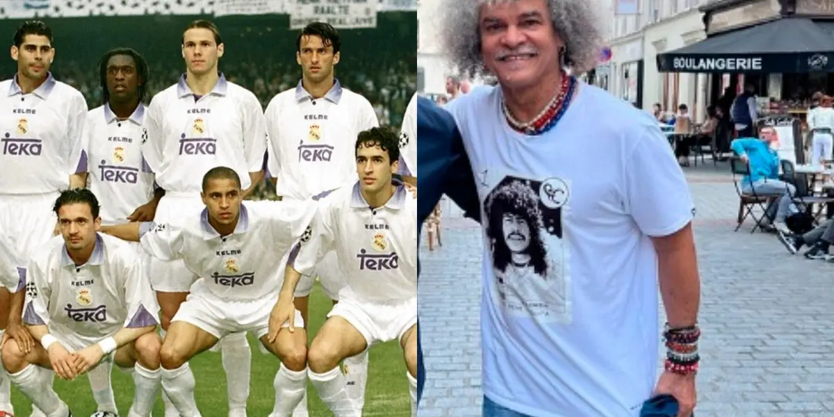 Carlos Valderrama  viajó a París para disfrutar la final de la Champions League y se juntó con una ex figura del Real Madrid. 