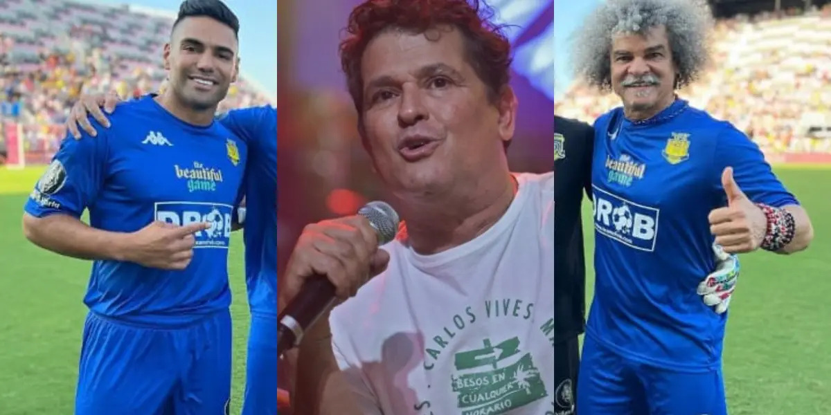 Carlos Vives elogió a sus paisanos Carlos Valderrama y Radamel Falcao.