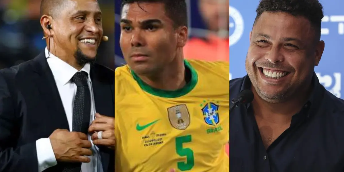 Casemiro le anotó un golazo a la Selección Suiza y estaban presentes Roberto Carlos y Ronaldo Nazario.