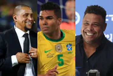 Casemiro le anotó un golazo a la Selección Suiza y estaban presentes Roberto Carlos y Ronaldo Nazario.