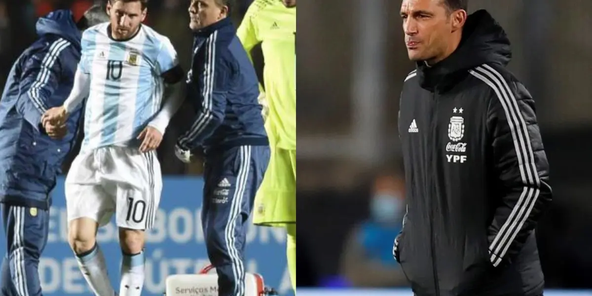 Casi lesionan a Lionel Messi antes del Mundial de Qatar 2022.