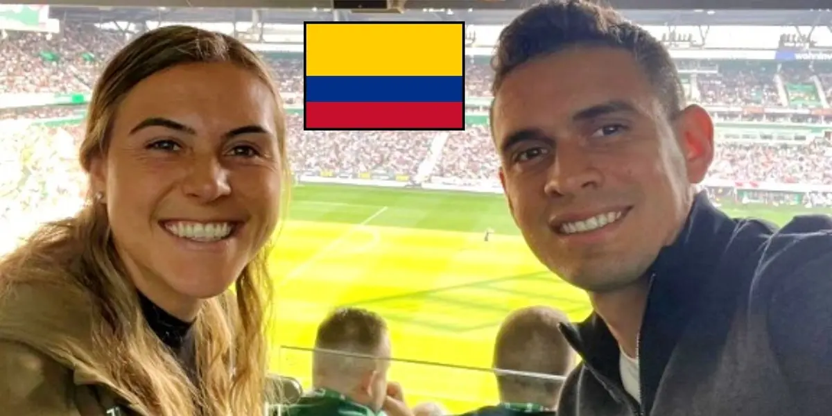 Catalina Pérez tuvo un emotivo gesto con Rafael Santos Borré en Alemania.