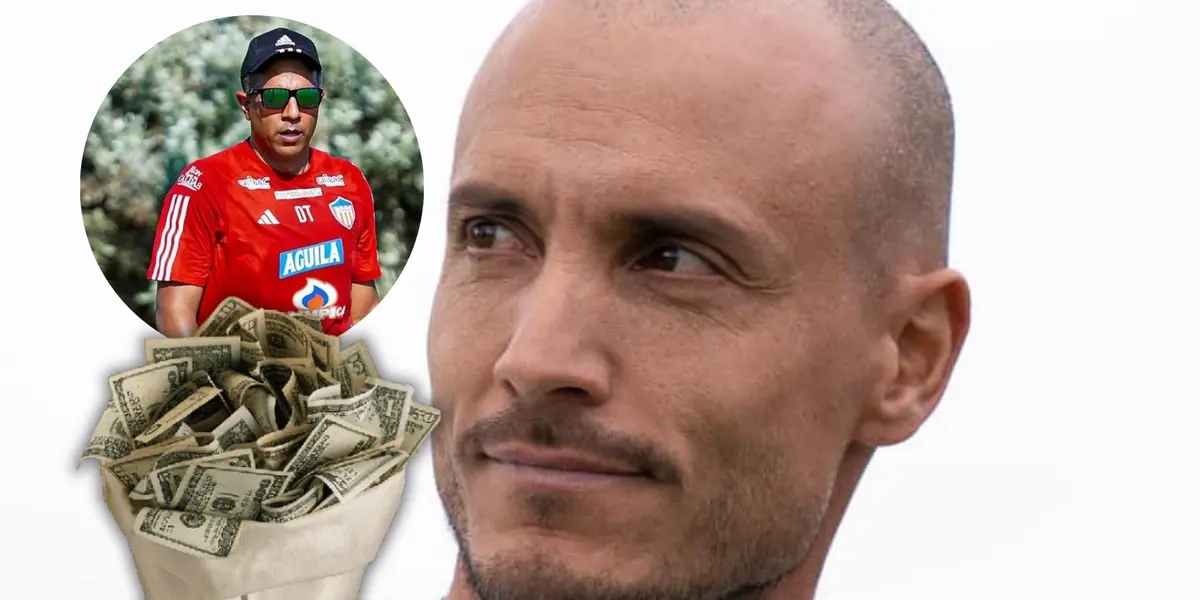 César Farías y David González Foto: Junior FC y Millonarios FC