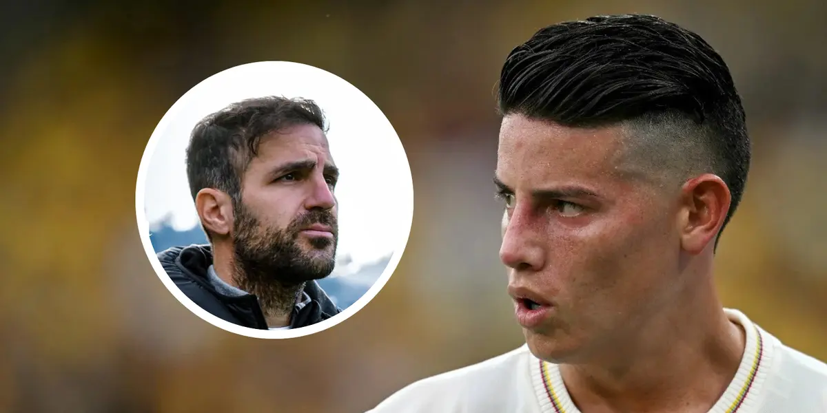 Cesc Fábregas y James Rodríguez Foto: Como 1907 y FCF