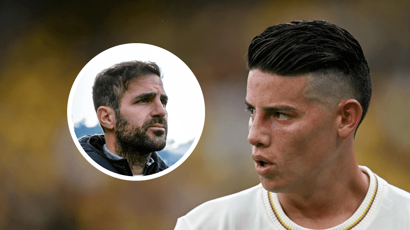 Cesc Fábregas y James Rodríguez Foto: Como 1907 y FCF