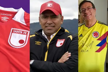 Circula una información del posible despido de Harold Rivera del Club Independiente Santa Fe y Gustavo Petro llevó del bulto con ese tema.