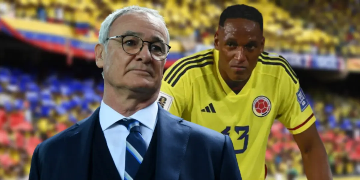 Claudio Ranieri y Yerry Mina.
