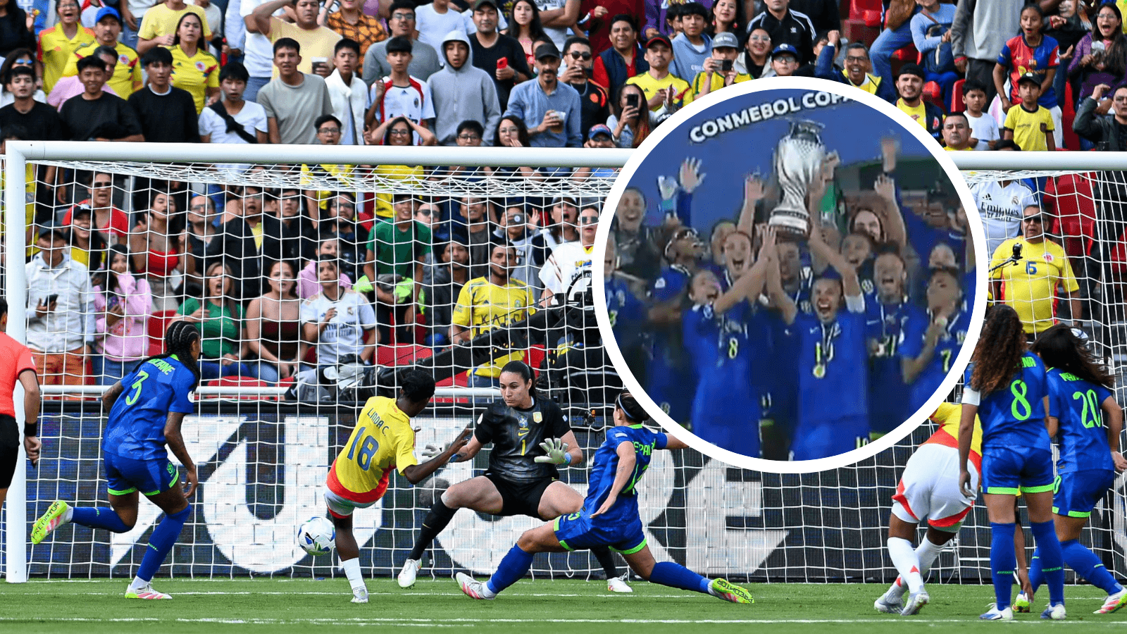 Colombia cayó en la final de la Copa América y los 3 momentos que marcaron la final Foto: CONMEBOL y Captura de CONMEBOL