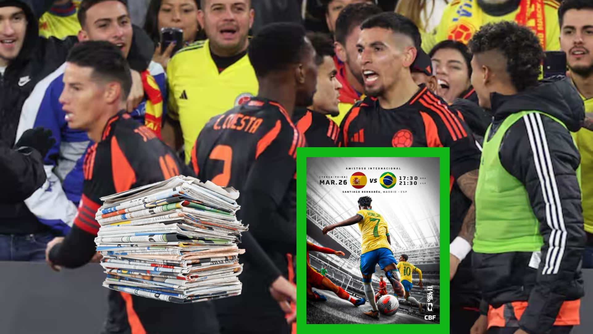 Colombia de Lorenzo se los bailó y lo que dijo la prensa española previo Brasil