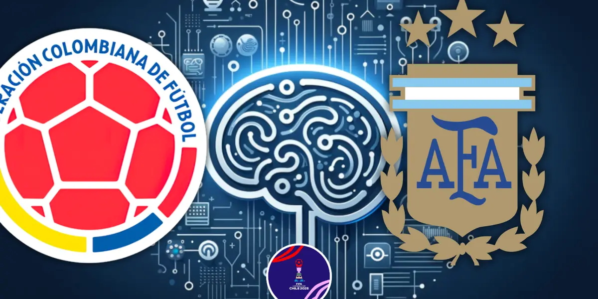 ¿Colombia o Argentina? Esto adelanta la IA sobre el finalista del Mundial Sub 20 Foto: Escudoteca y FIFA
