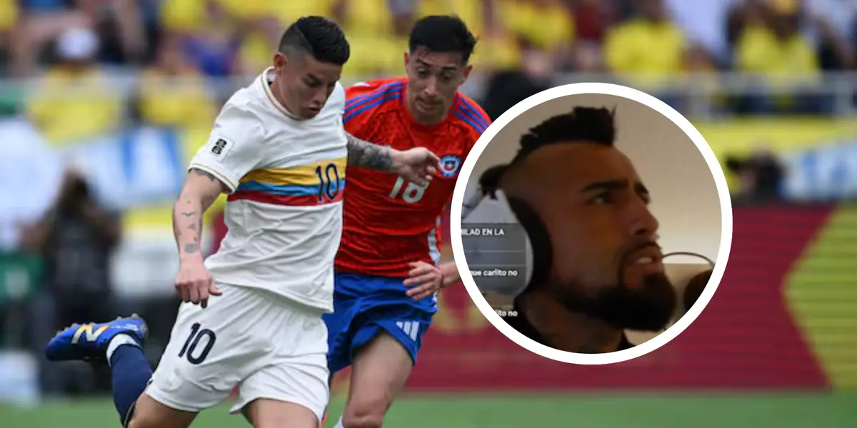 Colombia vs Chile Foto: Caracol Radio y Captura de X