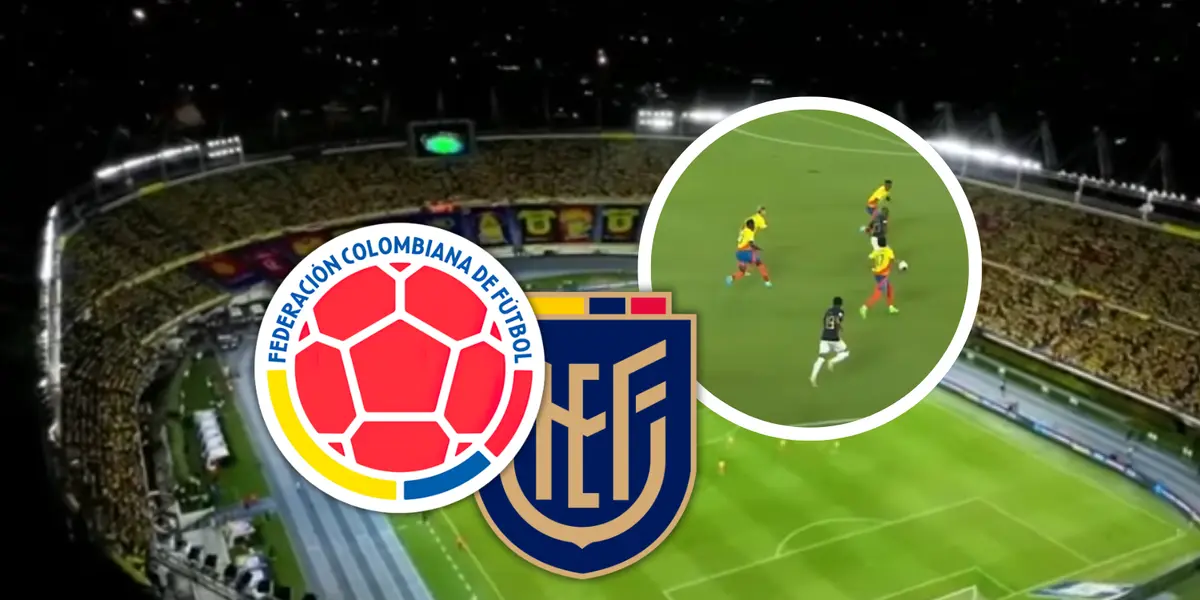 Colombia vs Ecuador Foto: Captura de Youtube RCN y Escudoteca