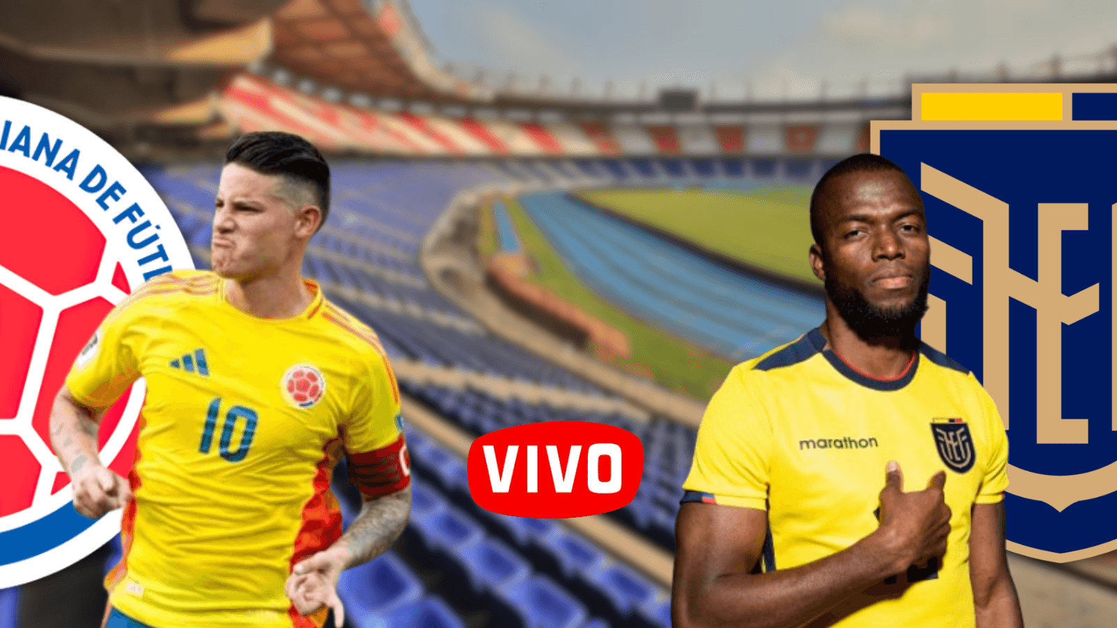 Colombia vs Ecuador Foto: Escudoteca y EFE
