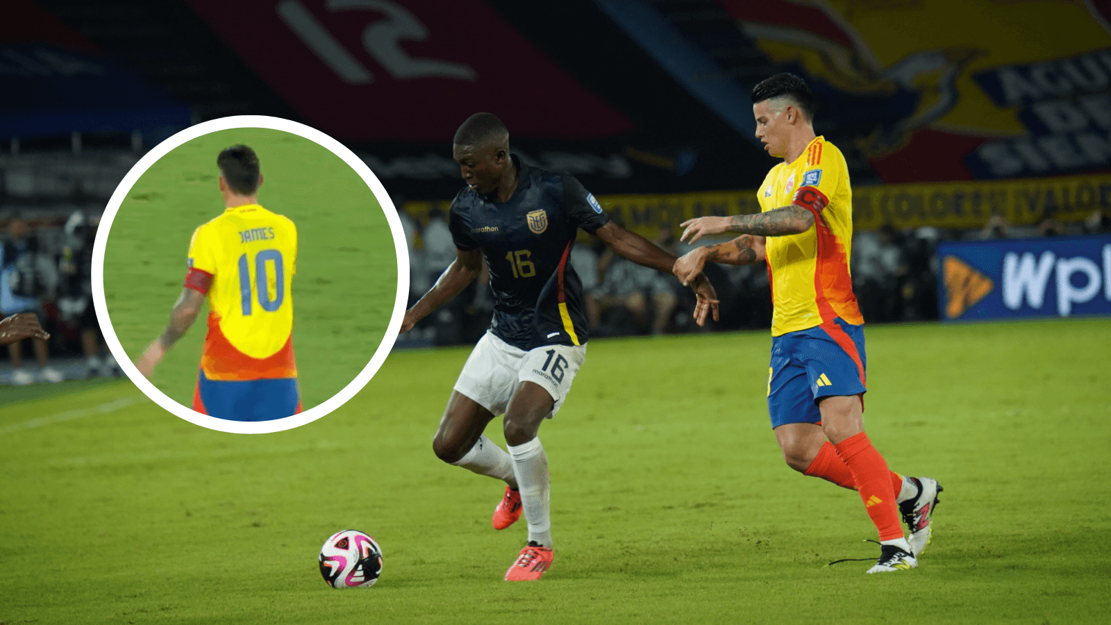 Colombia vs Ecuador Foto: La Tri y Captura de YouTube RCN
