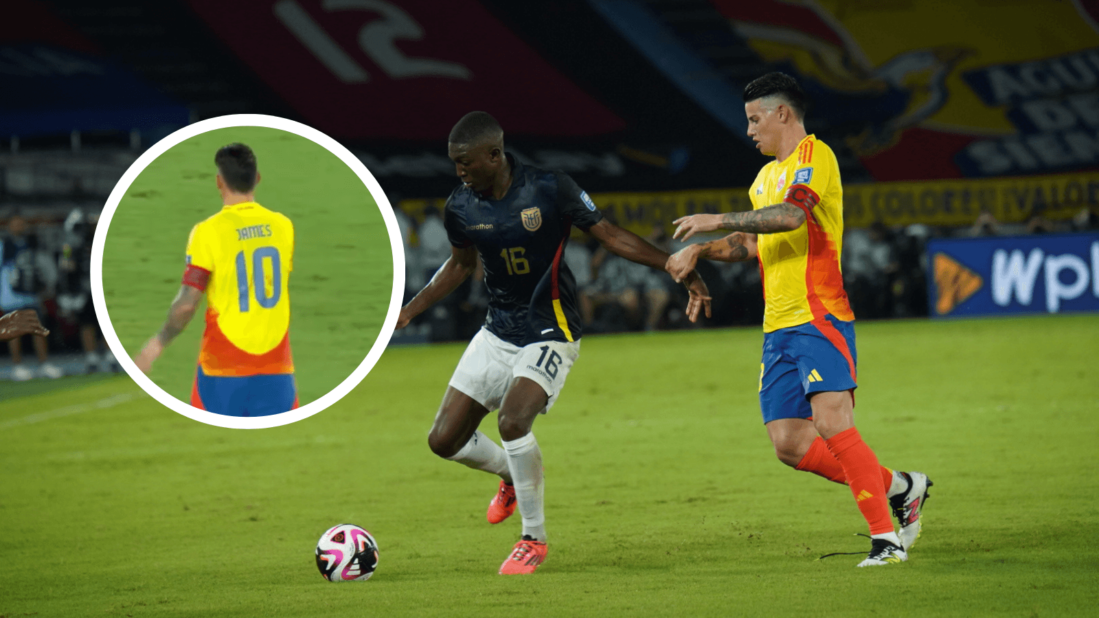 Colombia vs Ecuador Foto: La Tri y Captura de YouTube RCN