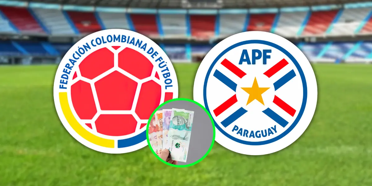 Colombia vs Paraguay Foto: FCF, Escudoteca y Boomberg