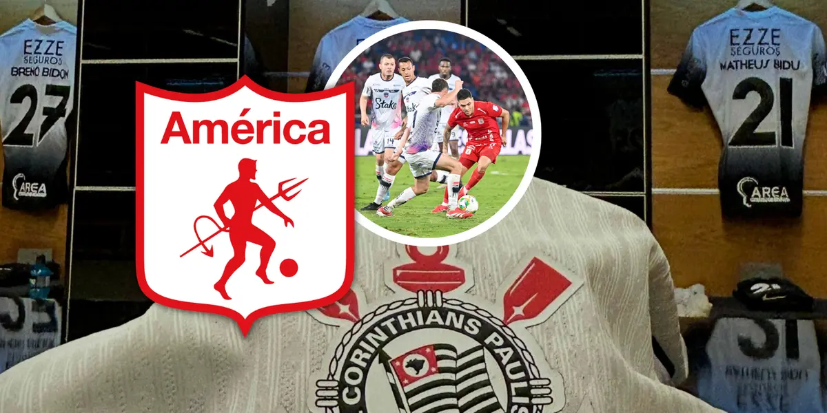 Corinthians y el primer gran problema antes de aterrizar en Cali Foto: Corinthians, América de Cali y Escudoteca