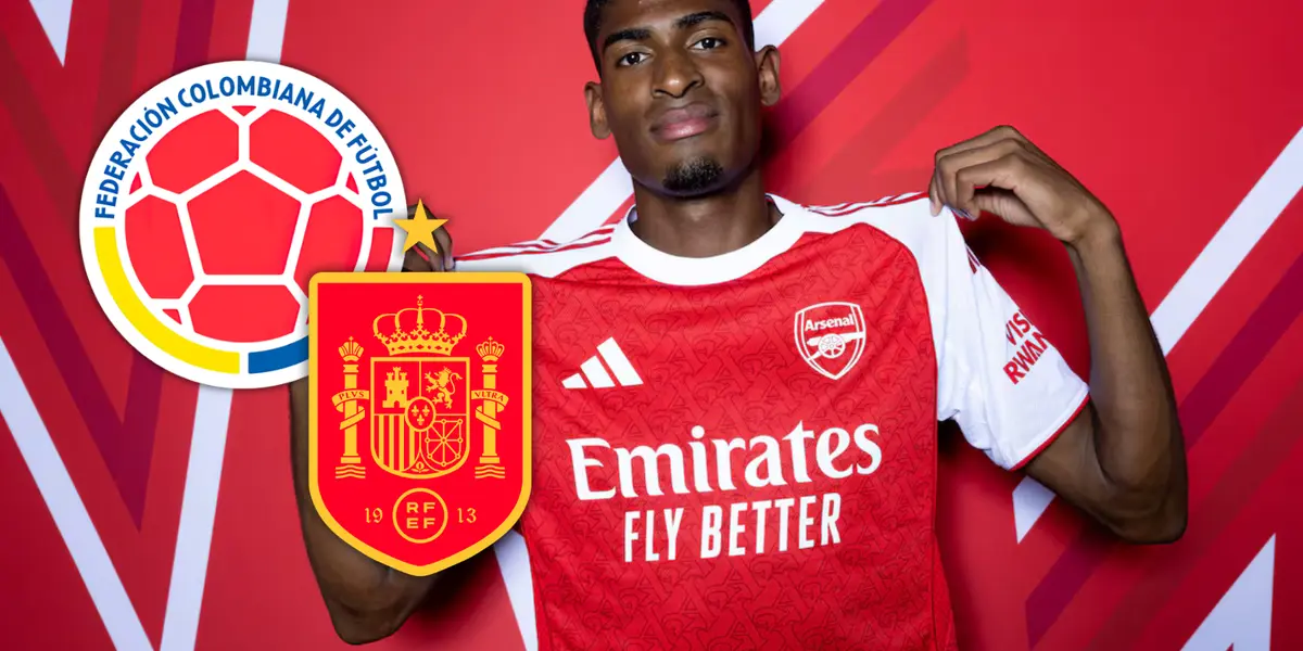 Cristhian Mosquera y el posíble cambio que espera sobre la selección en la que jugaría Foto: Arsenal y Escudoteca