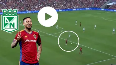 Cristian Arango haciendo un gol con el Real Salt Lake en USA