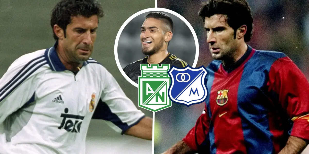 Cristian Arango y Luis Figo Foto: Récord, MLS y Escudoteca