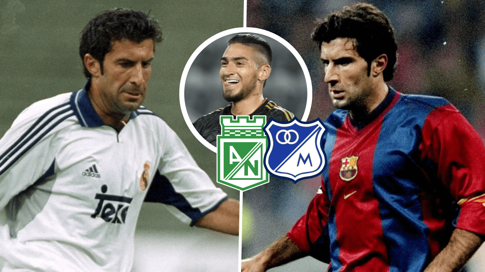 Cristian Arango y Luis Figo Foto: Récord, MLS y Escudoteca