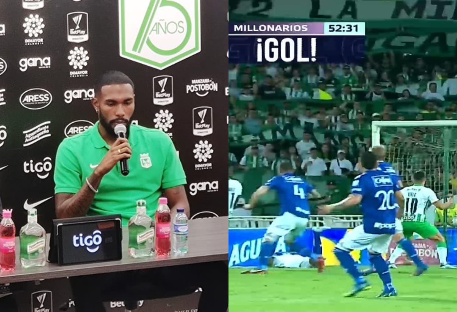 Cristian Castro habló en rueda de prensa tras la derrota de Atlético Nacional en Medellín.