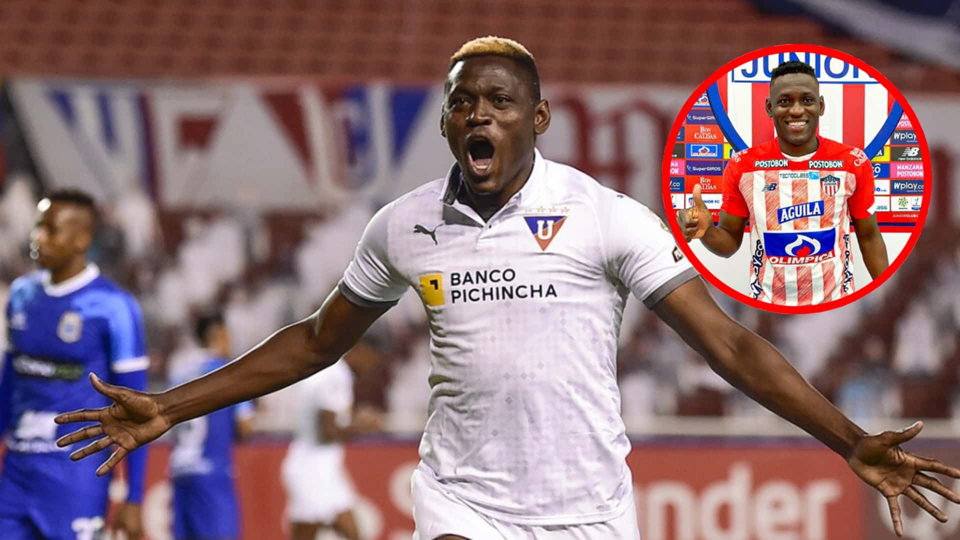 Cristián Martínez Borja con la camiseta de Liga de Quito - Fotos: Diario del Norte, Noticias Caracol