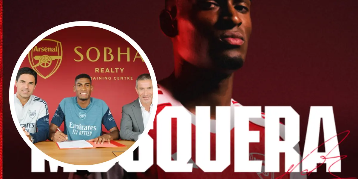 Cristian Mosquera es anunciado como nuevo fichaje del Arsenal Foto: Arsenal FC