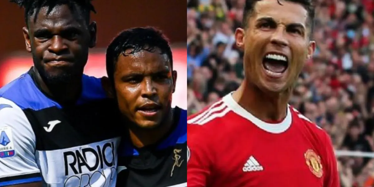 Cristiano Ronaldo fue el jugador determinante en el partido del Manchester United contra el Atalanta. Los delanteros colombianos no dieron la talla y fueron muy criticados.