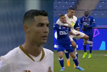 Cristiano Ronaldo tuvo una jugada sucia contra el colombiano Gustavo Cuéllar.