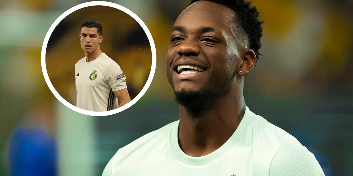 Cristiano Ronaldo y Jhon Jader Durán Foto: Al Nassr