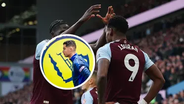 Cristiano Ronaldo y Jhon Jader Durán Foto: Aston Villa y Cristiano Ronaldo