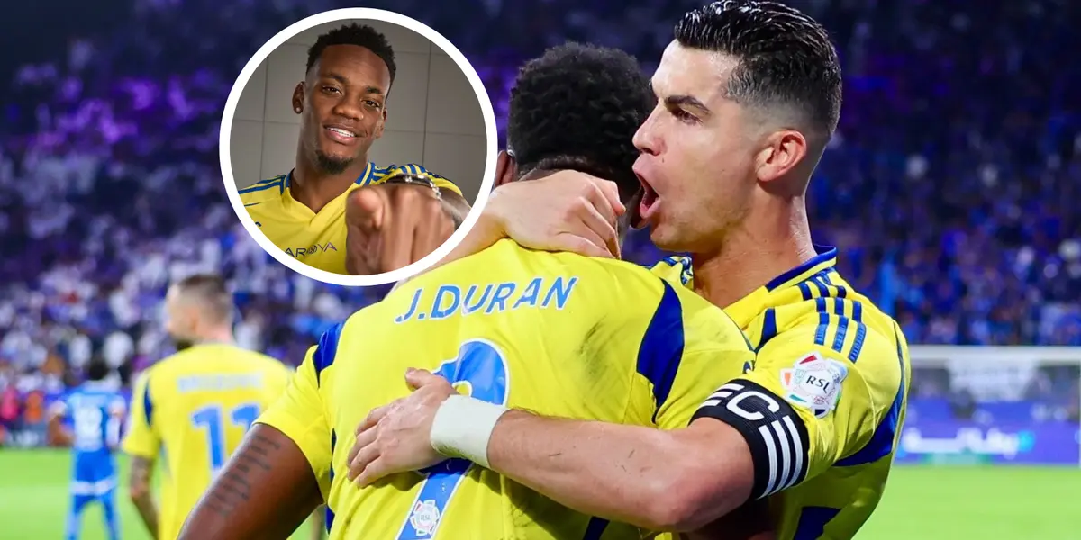 Cristiano Ronaldo y lo que hizo con Jhon Durán que despierta incertidumbre en Arabia Foto: Al Nassr