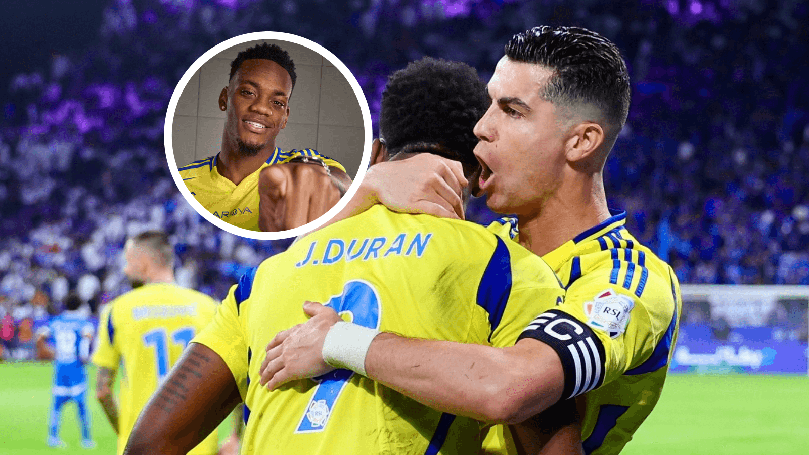 Cristiano Ronaldo y lo que hizo con Jhon Durán que despierta incertidumbre en Arabia Foto: Al Nassr